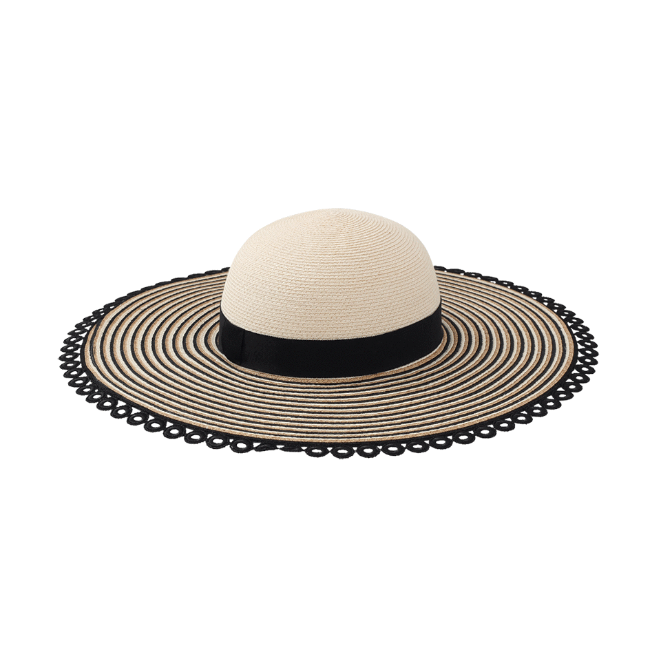 EUGENIA KIM-Honey Wide Brim Hat-IVRY/BLK