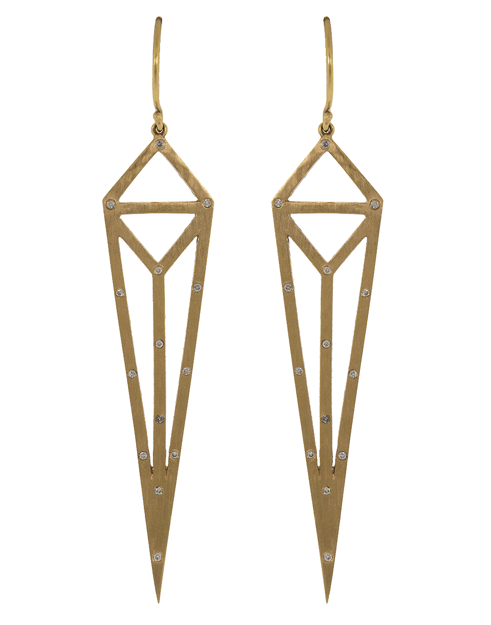 EVA FEHREN-Diamond Chrysler Earrings-ROSE GOLD