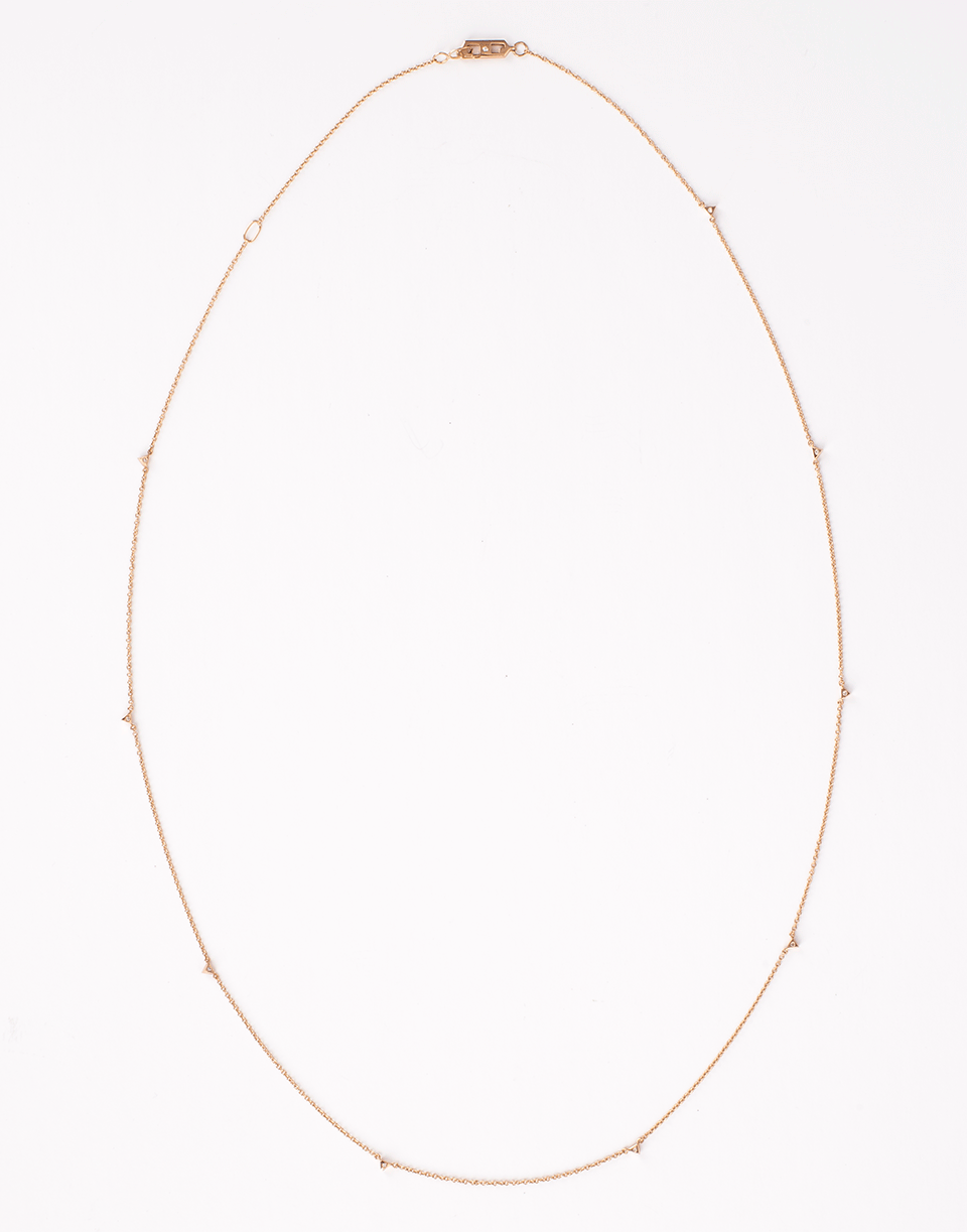 EVA FEHREN-Champagne Diamond Jag Necklace-ROSE GOLD