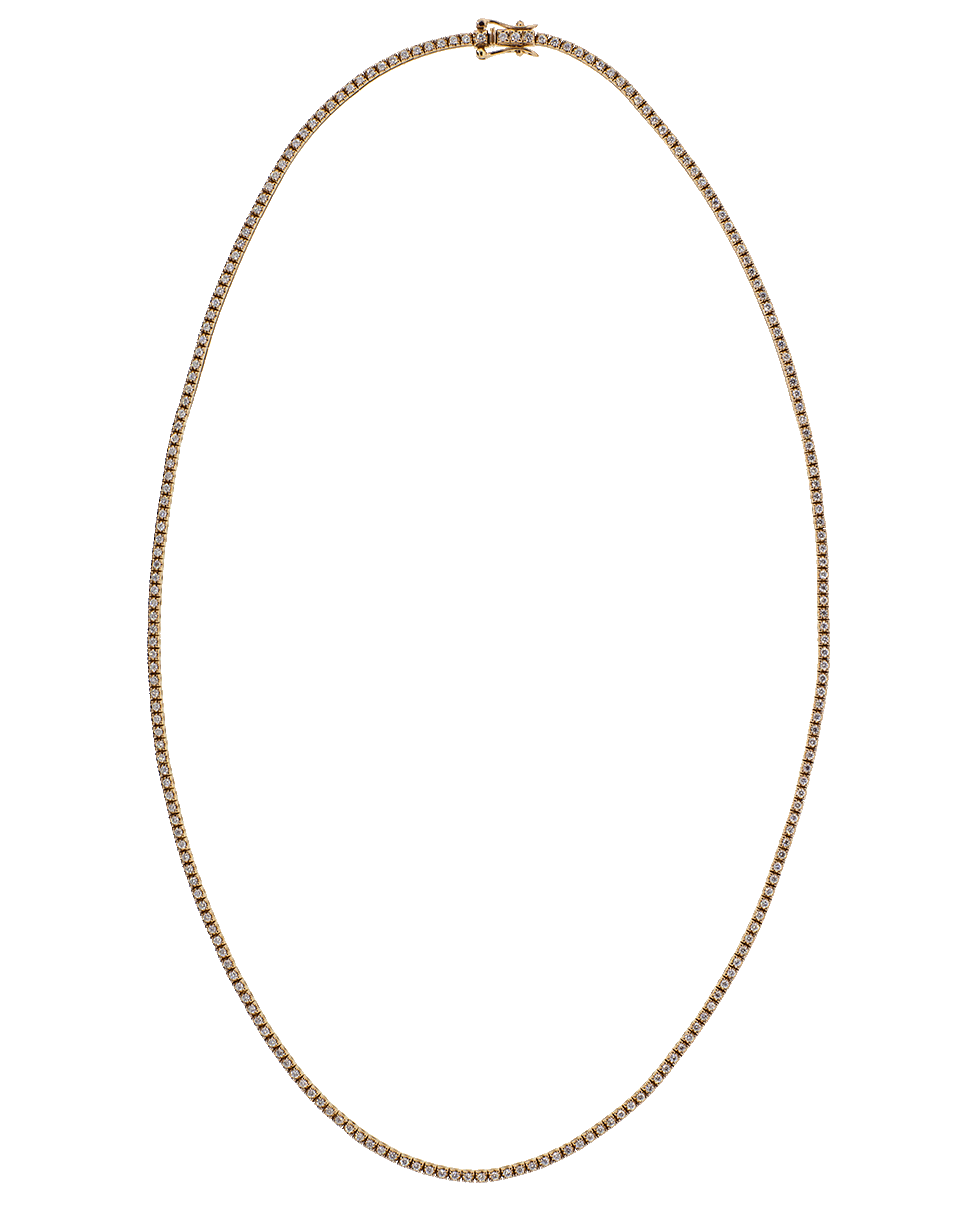 EVA FEHREN-Diamond Pave Line Necklace-ROSE GOLD