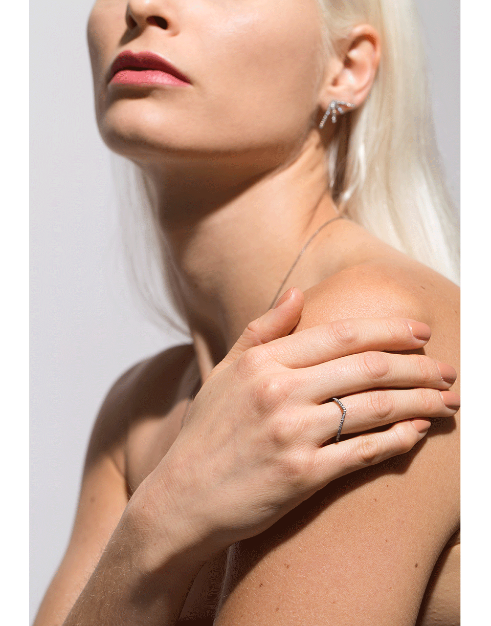 EVA FEHREN-Diamond Private Ring-BLACK GOLD