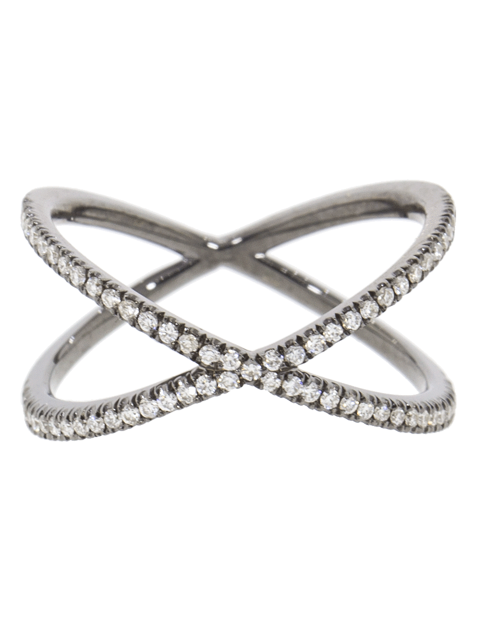 EVA FEHREN-Diamond Shorty Ring-BLACK GOLD
