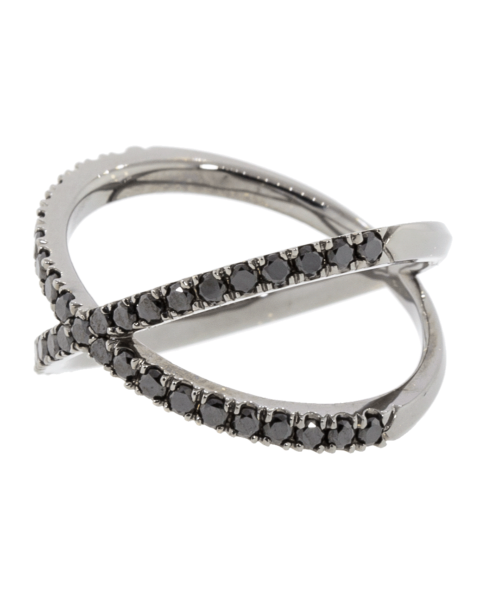 EVA FEHREN-Black Diamond Shorty Ring-BLACK GOLD