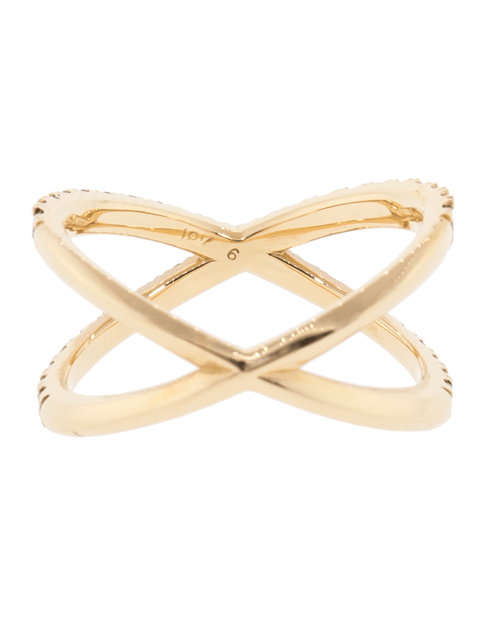 EVA FEHREN-Champagne Diamond Ombre Shorty Ring-ROSE GOLD