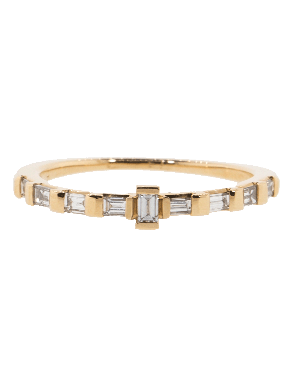 EVA FEHREN-Diamond Baguette Tetra Band Ring-ROSE GOLD