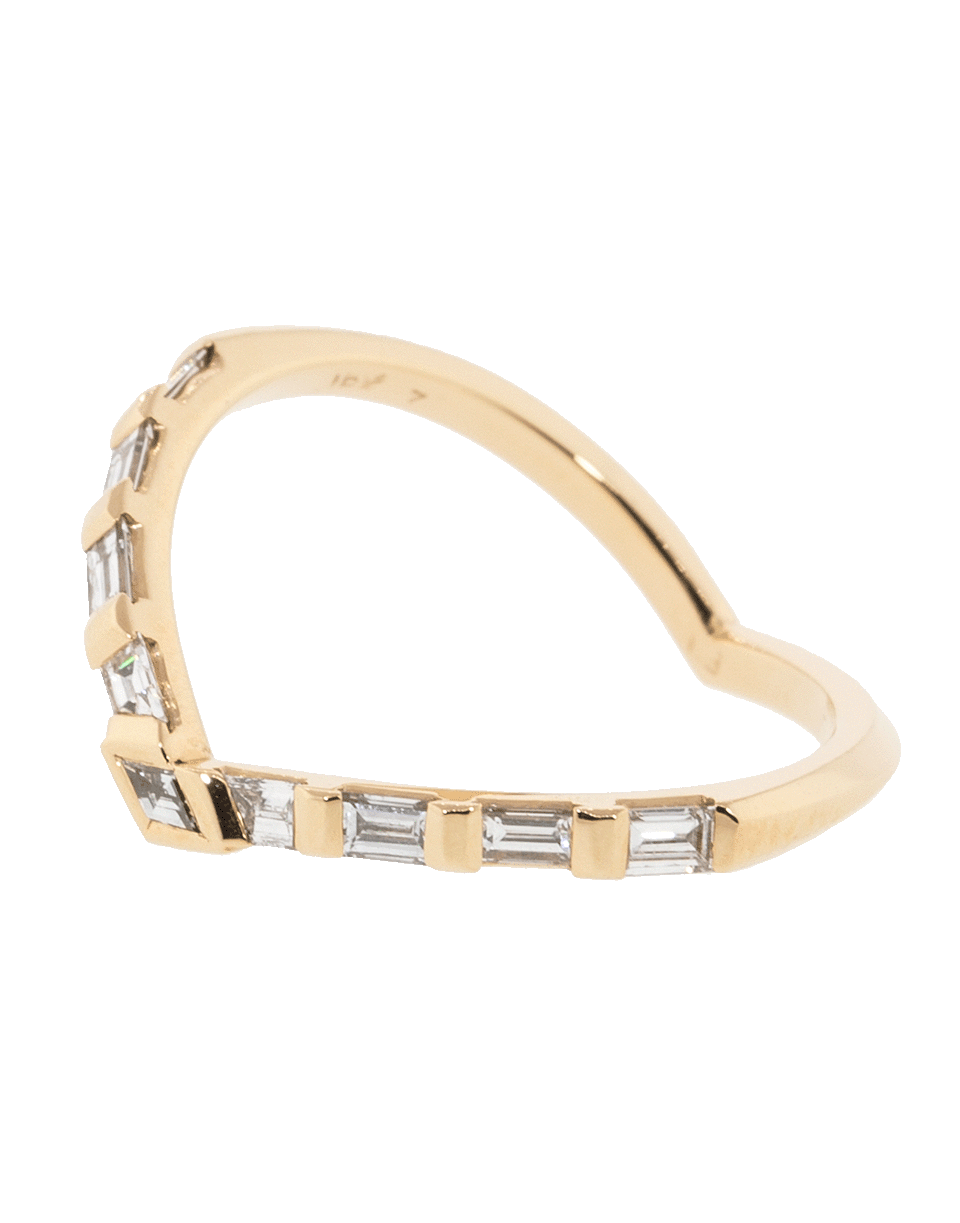 EVA FEHREN-Diamond Baguette Tetra Sergeant Ring-ROSE GOLD