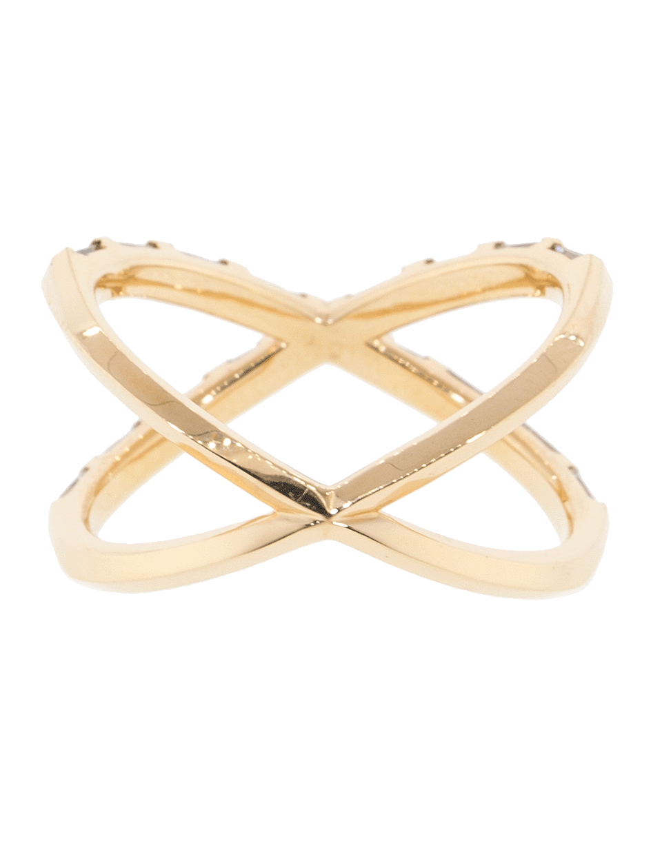 EVA FEHREN-Diamond Baguette Tetra Shorty Ring-ROSE GOLD