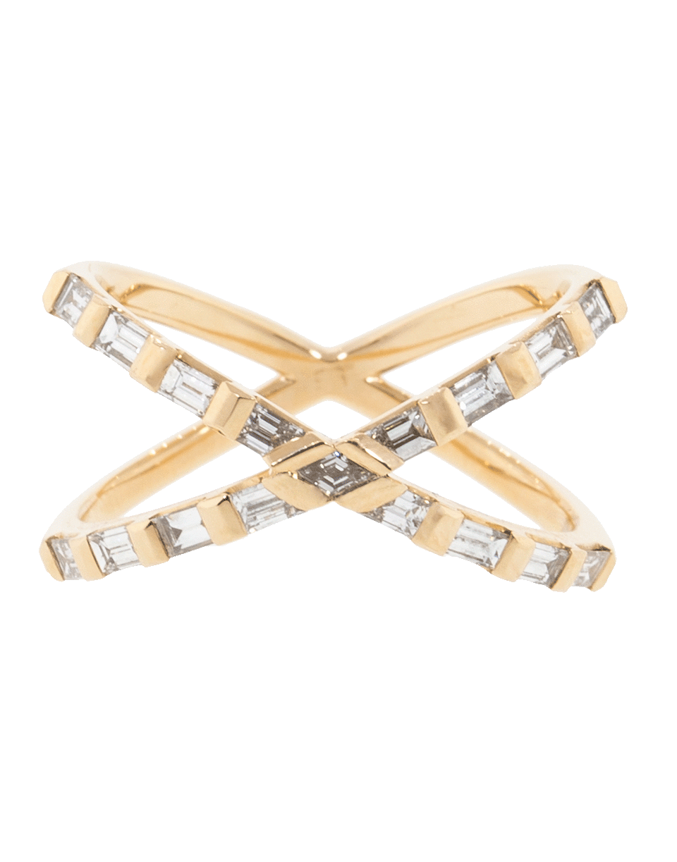 EVA FEHREN-Diamond Baguette Tetra Shorty Ring-ROSE GOLD