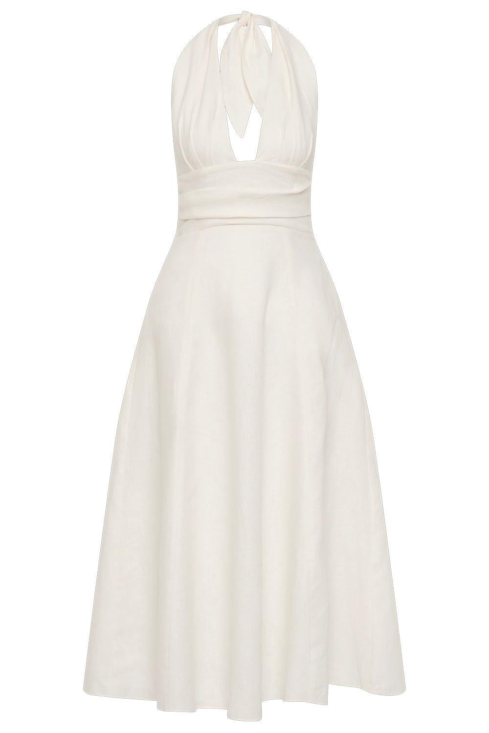 Bianca Midi Dress-WHITE-2-CLOTHINGDRESSCASUAL-FAITHFULL