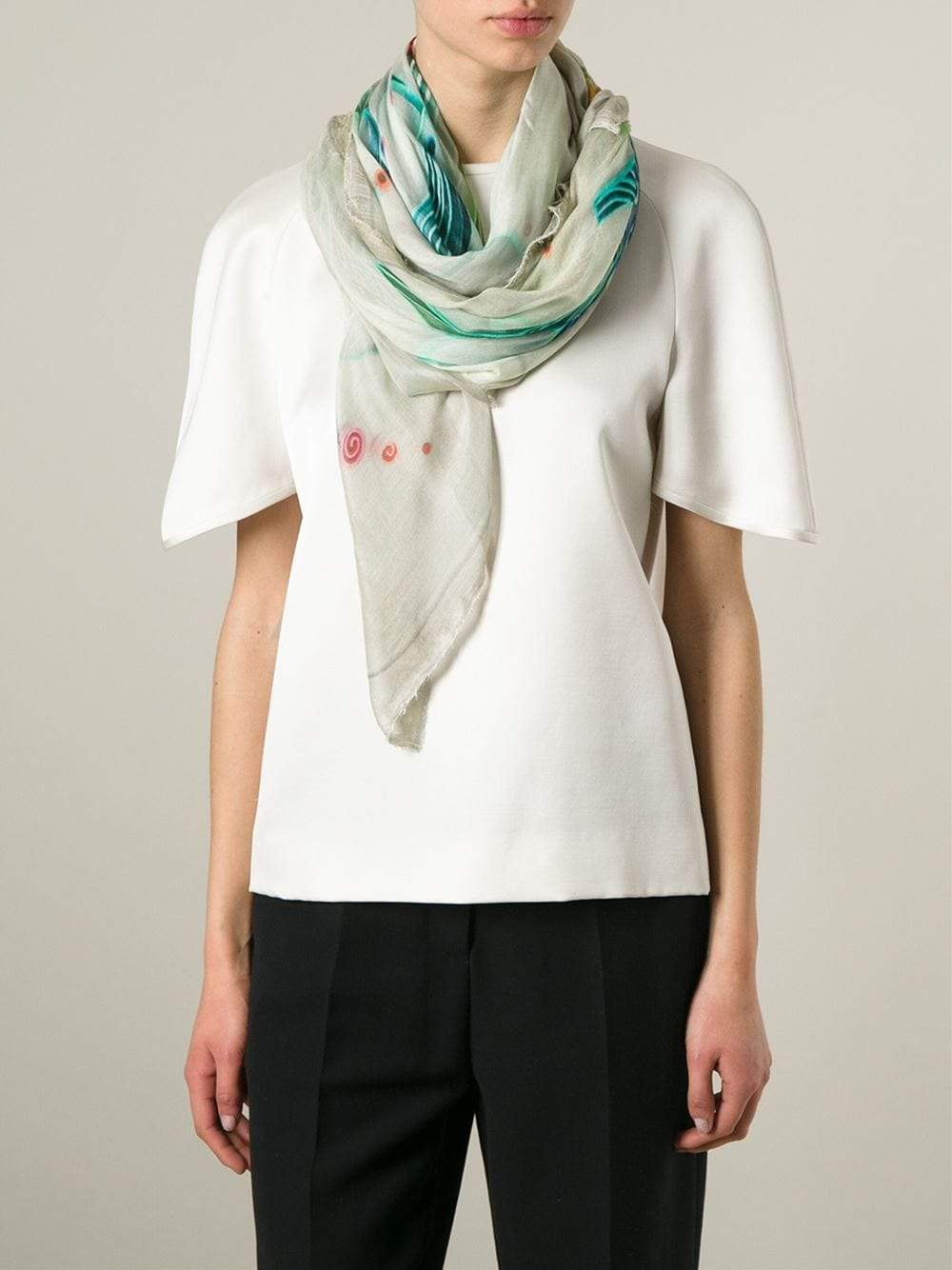 FALIERO SARTI-Funny Swirl Scarf-LIME
