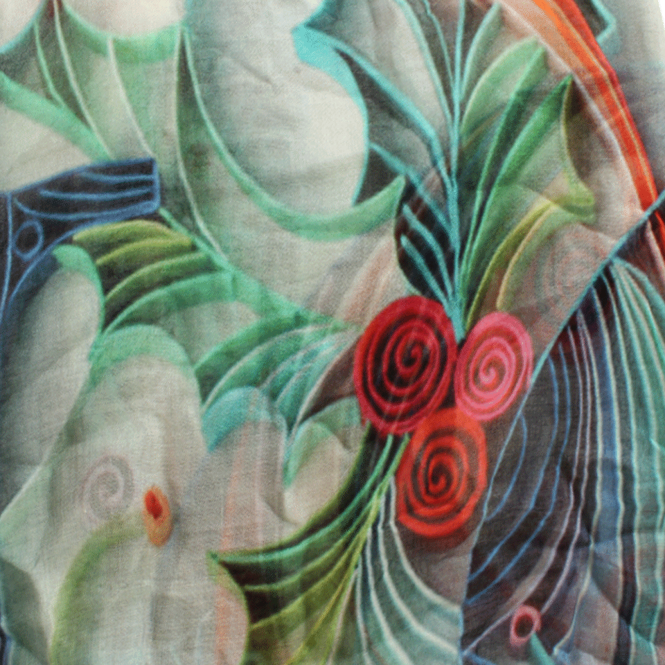 FALIERO SARTI-Funny Swirl Scarf-LIME