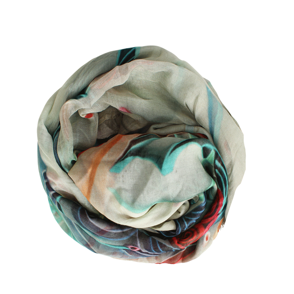 FALIERO SARTI-Funny Swirl Scarf-LIME
