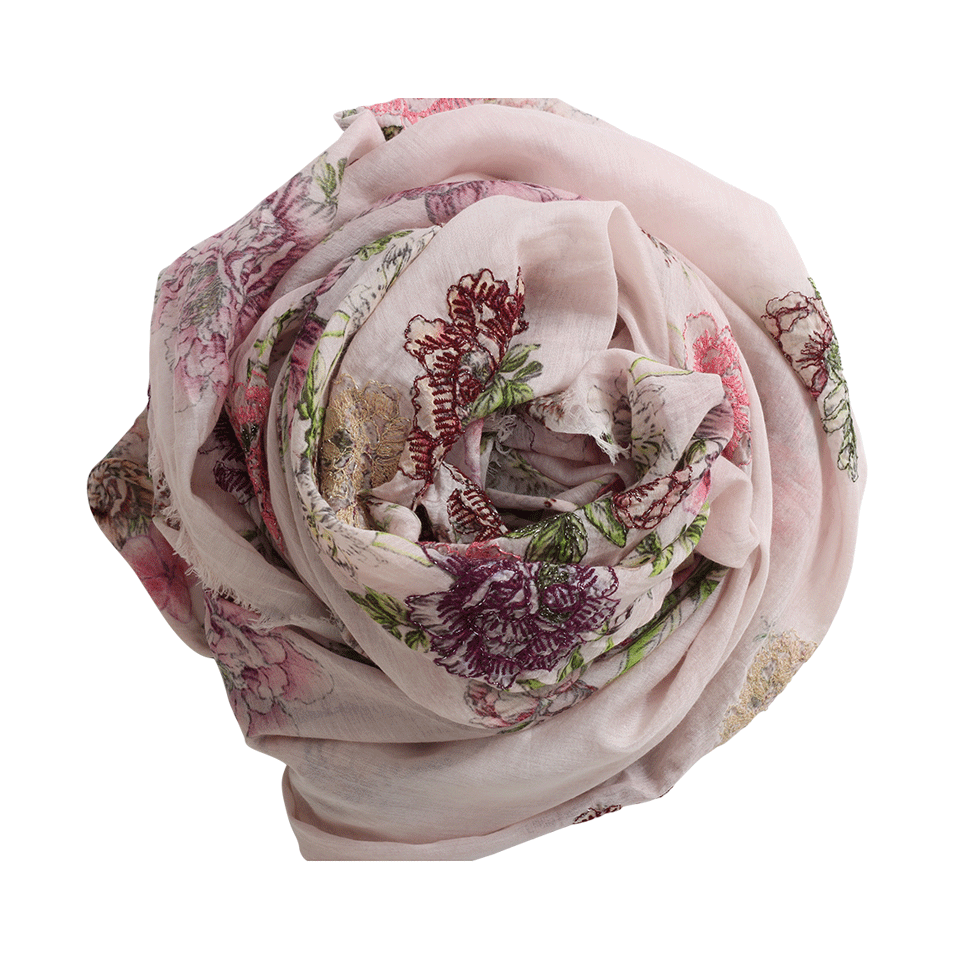 FALIERO SARTI-Klevan Flower Scarf-LT PINK