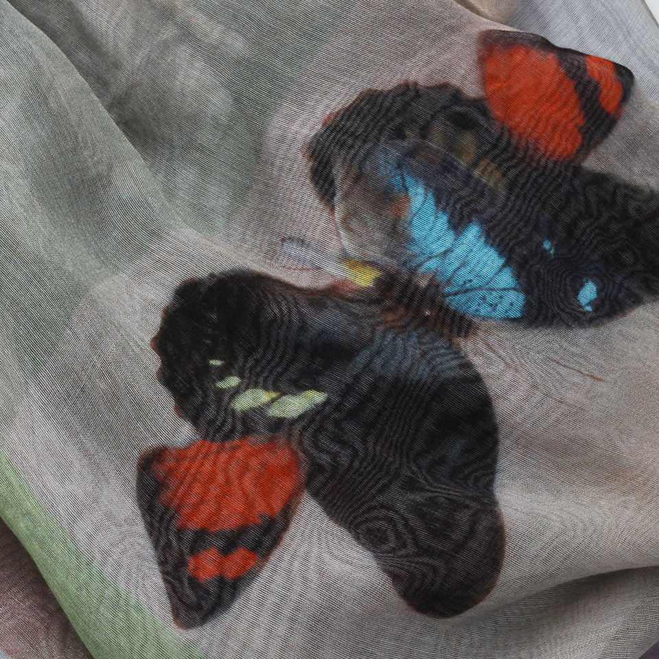 FALIERO SARTI-Mariposas Scarf-PRPL/GRN
