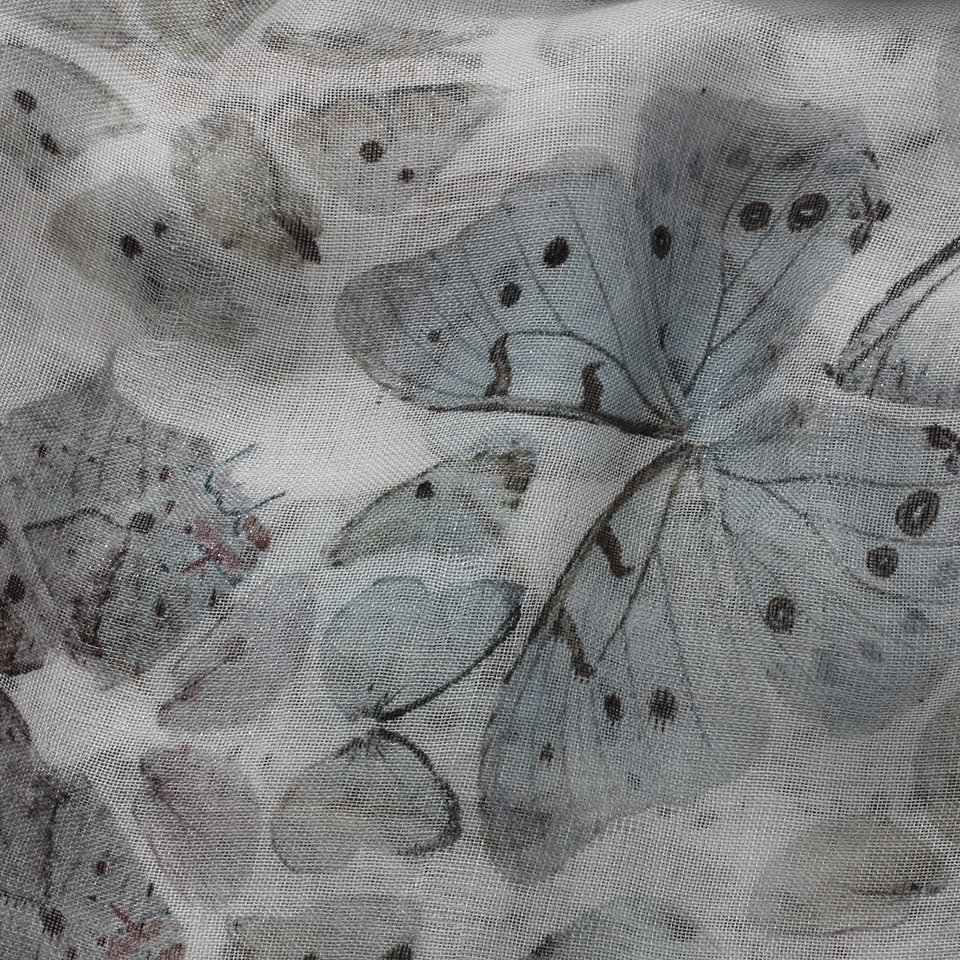 FALIERO SARTI-Farfalline Scarf-SLVR/BLU