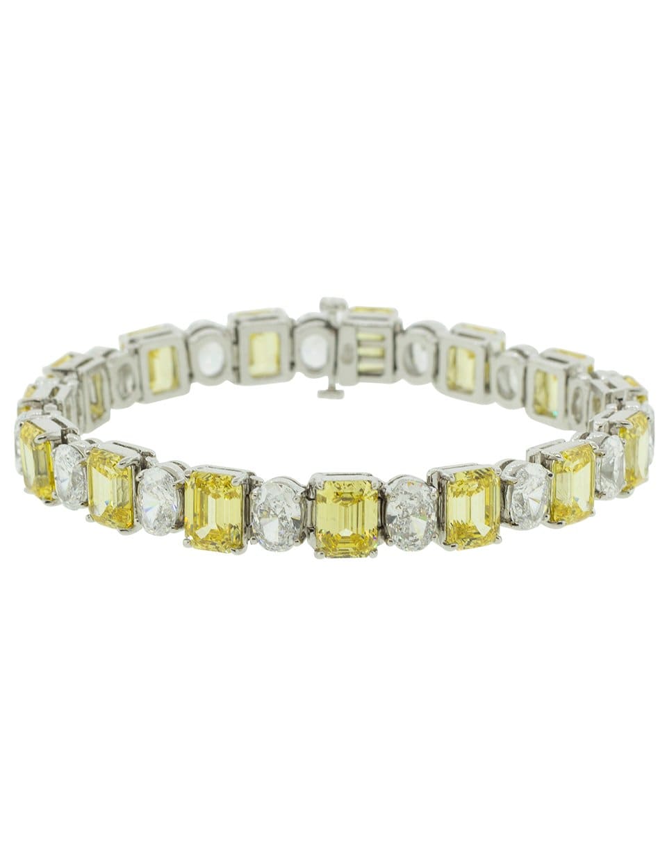 FANTASIA by DESERIO-Cubic Zirconia Oval Bracelet-CAN/CZ
