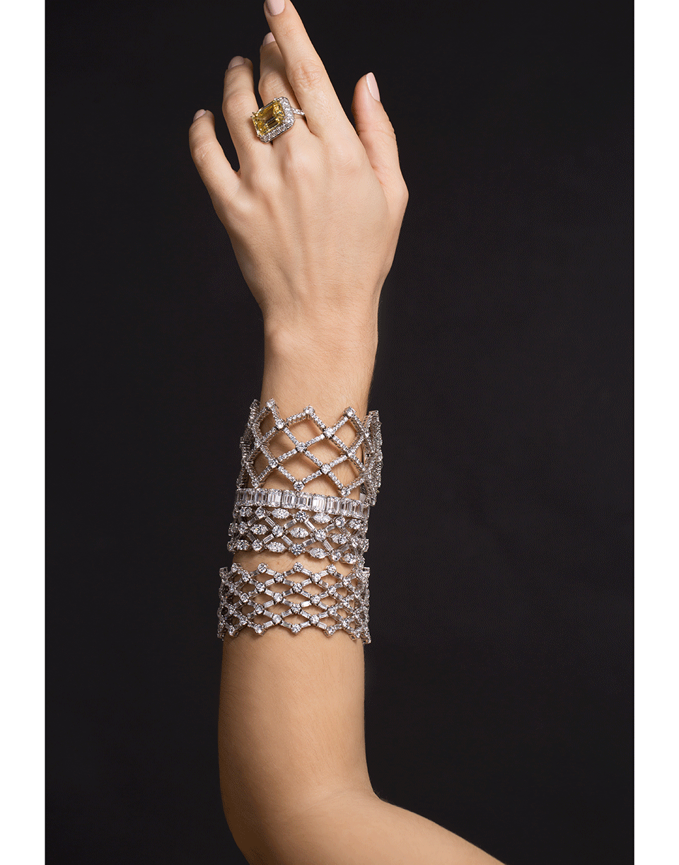 FANTASIA by DESERIO-Asscher Cut Bracelet-CZ