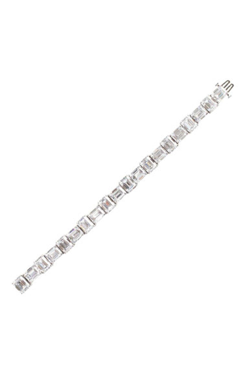 FANTASIA by DESERIO-East West Alternating Bracelet-WHITE