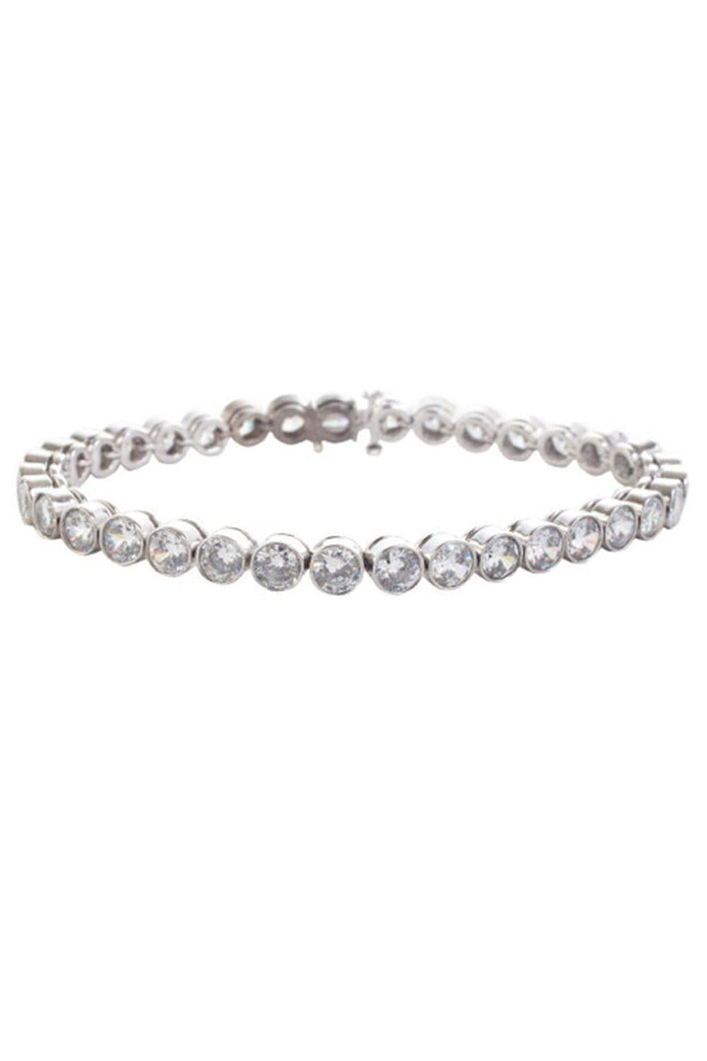 Round Brilliant Tube Bracelet-WHITE-JEWELRYBOUTIQUEBRACELET O-FANTASIA by DESERIO