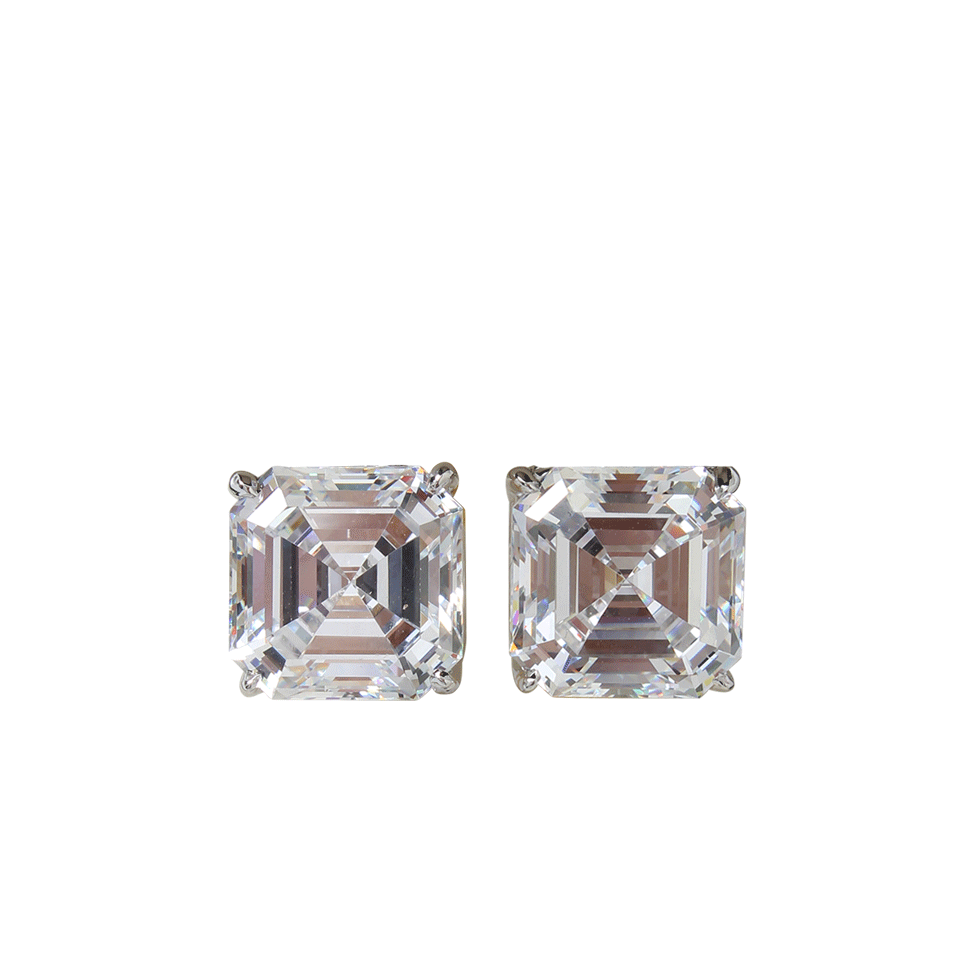 FANTASIA by DESERIO-Square Stud Earrings-AS SAMP