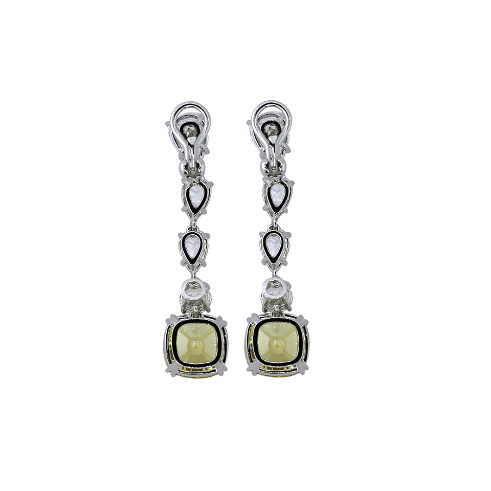 FANTASIA by DESERIO-Cushion Drop Earrings-CAN/CZ