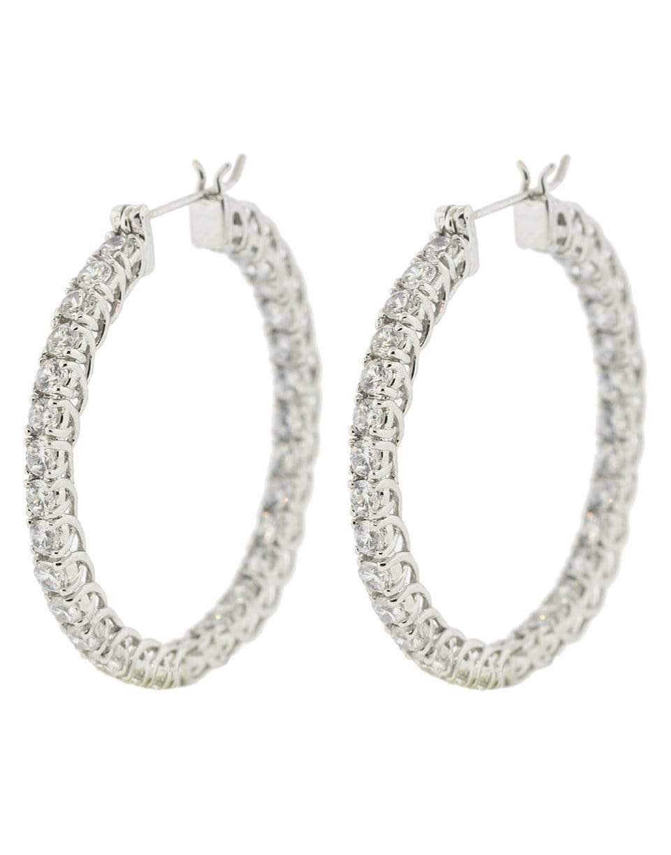 FANTASIA by DESERIO-Hoop Earrings-W V CZ