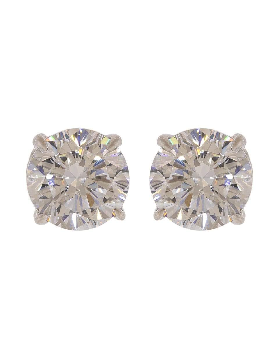 FANTASIA by DESERIO-Cubic Zirconia Round Stud 2.0 CTW-WG