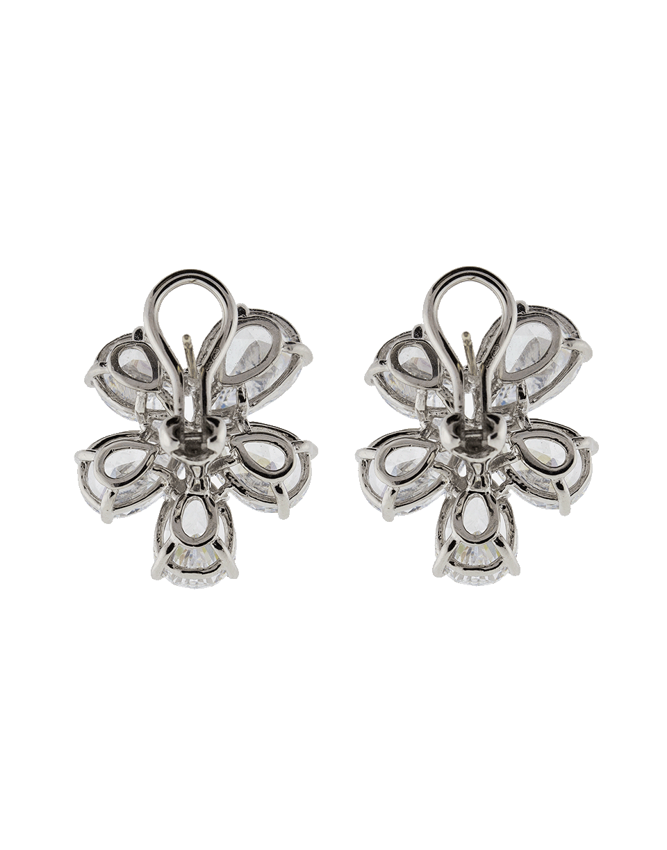 FANTASIA by DESERIO-Flower Cluster Earrings-WHITE