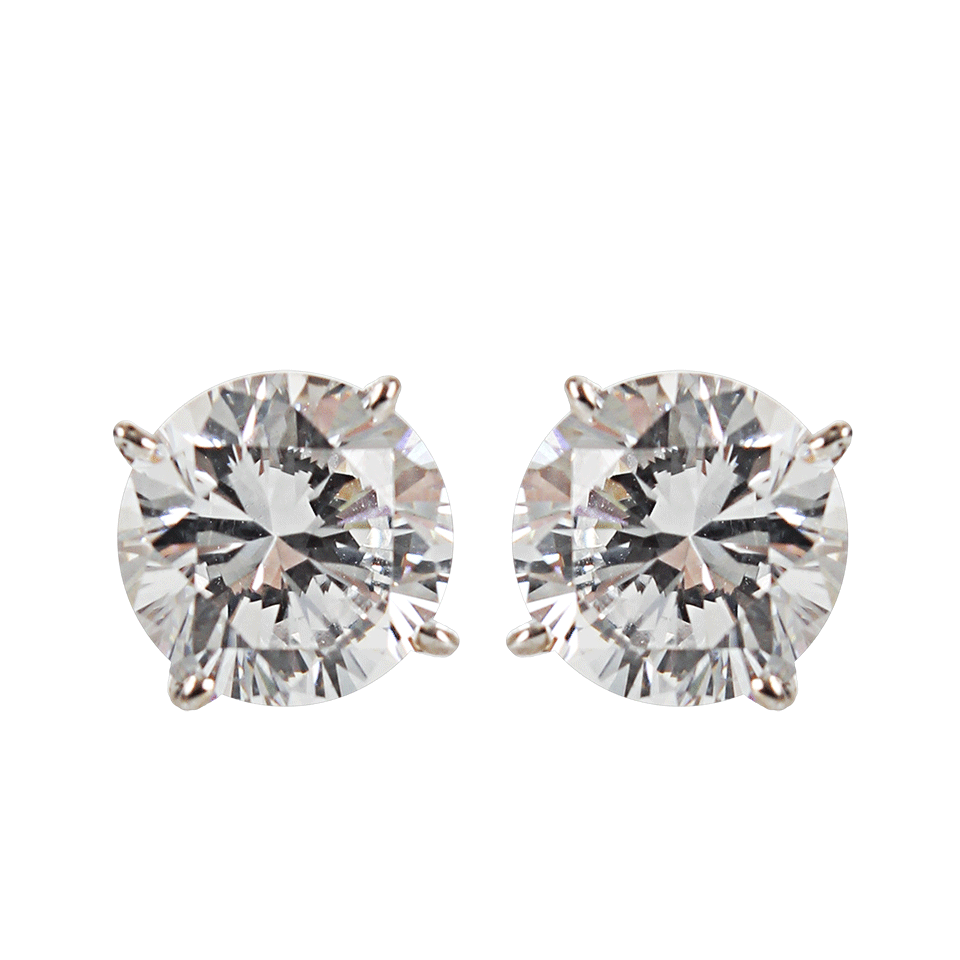 FANTASIA by DESERIO-Medium Cubic Zirconia Stud Earring-