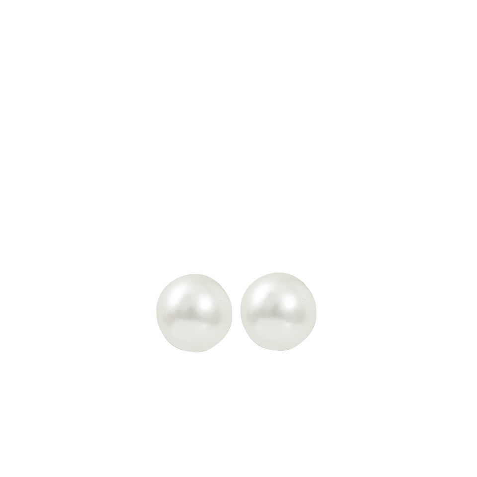 FANTASIA by DESERIO-Pearl Stud Earrings-WHITE