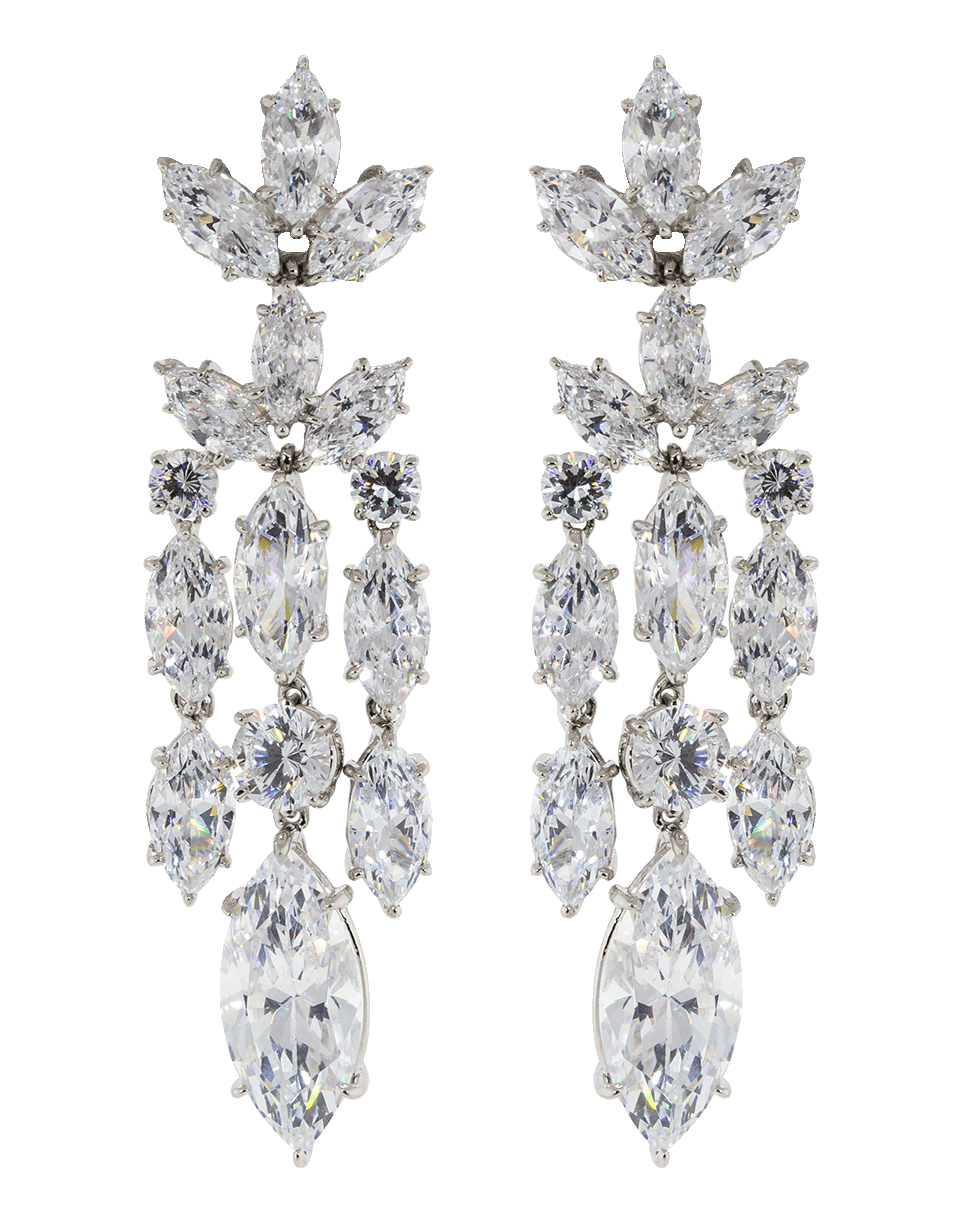 FANTASIA by DESERIO-Cubic Zirconia Drop Earrings-WHTGLD