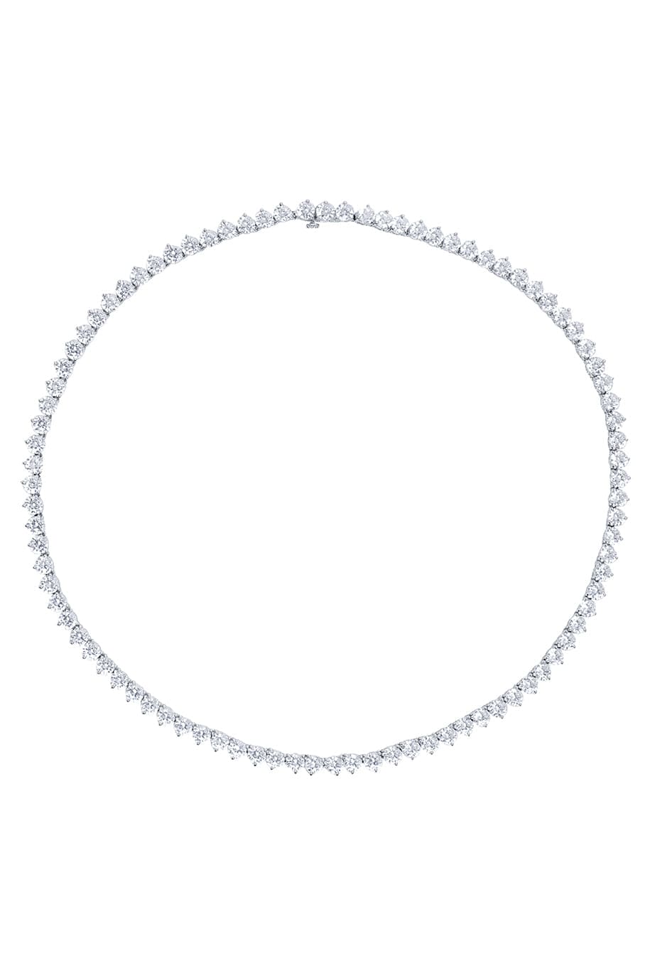 FANTASIA by DESERIO-CZ Tennis Necklace-WHITE