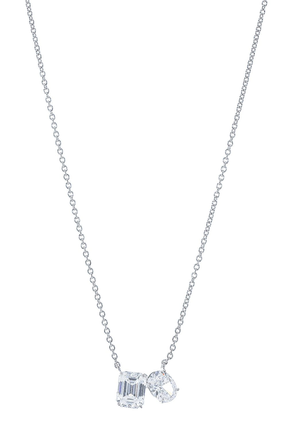 FANTASIA by DESERIO-Moi et Toi Pendant Necklace-WHITE