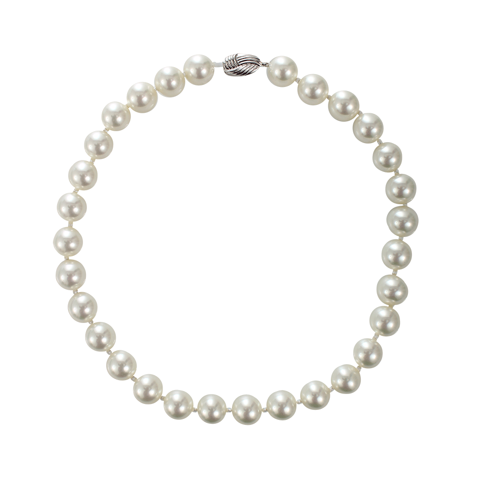 FANTASIA by DESERIO-Pearl Necklace-WHITE