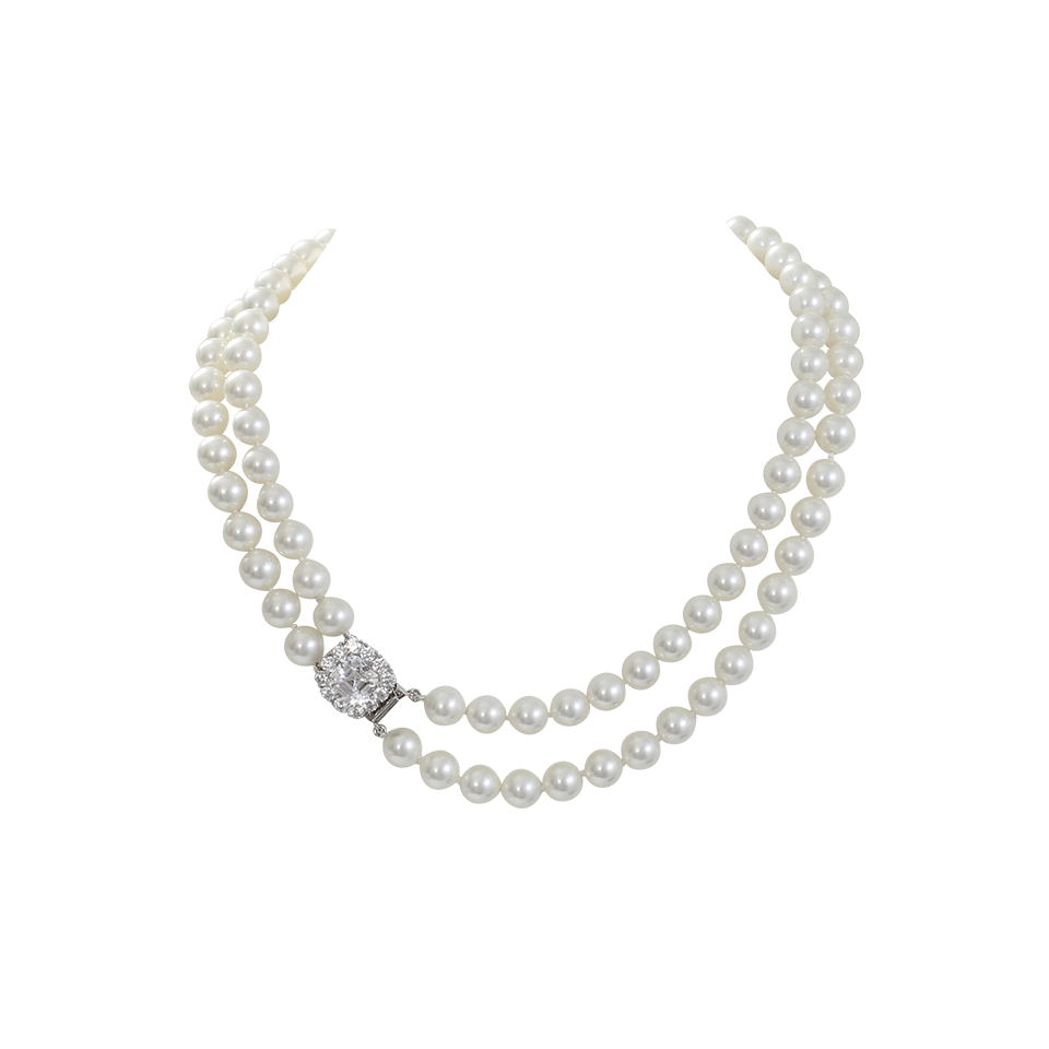 FANTASIA by DESERIO-Pearl Necklace-WHTPRL