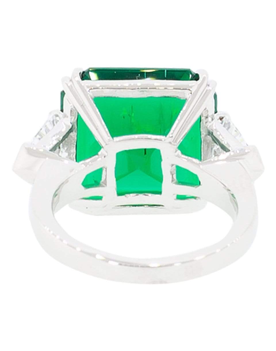 FANTASIA by DESERIO-Square Cut Emerald Ring-EM/CZ