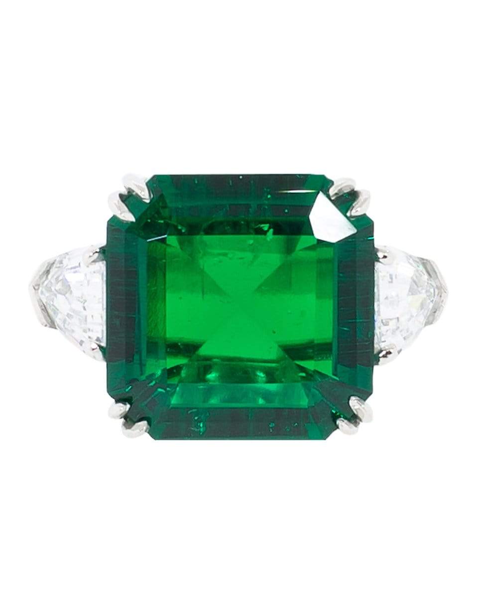 FANTASIA by DESERIO-Square Cut Emerald Ring-EM/CZ