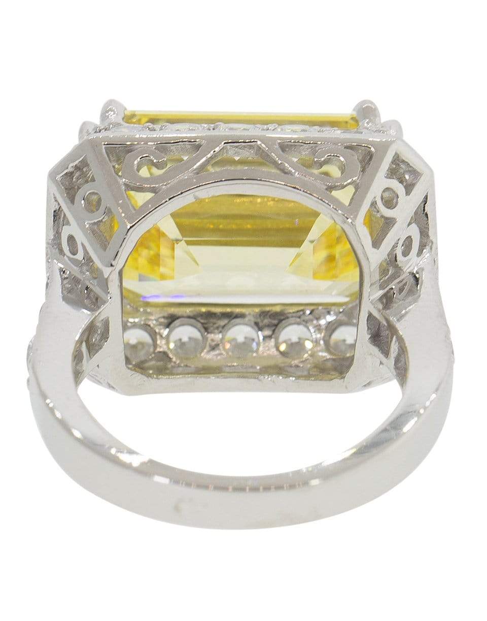 FANTASIA by DESERIO-Pave Asscher Cut Ring-W14KCANC