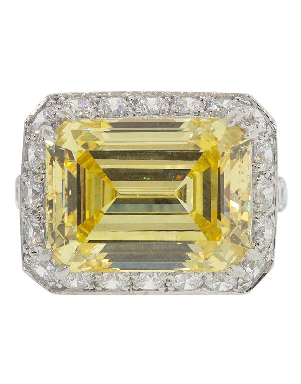 FANTASIA by DESERIO-Pave Asscher Cut Ring-W14KCANC