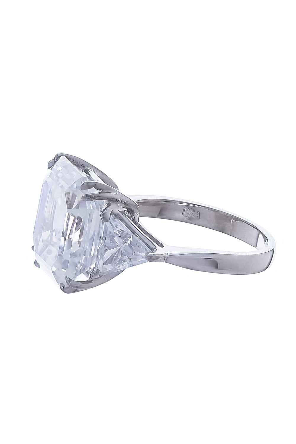 FANTASIA by DESERIO-Tri Side Square Ring-WHITE