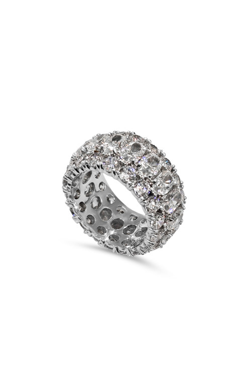 Three Row Oval Round Eternity Band-WHITE-7.5-JEWELRYBOUTIQUERING-FANTASIA by DESERIO