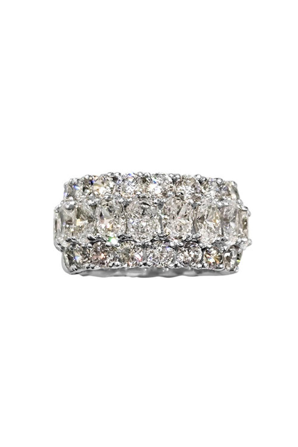 Three Row Oval Round Eternity Band-WHITE-7.5-JEWELRYBOUTIQUERING-FANTASIA by DESERIO
