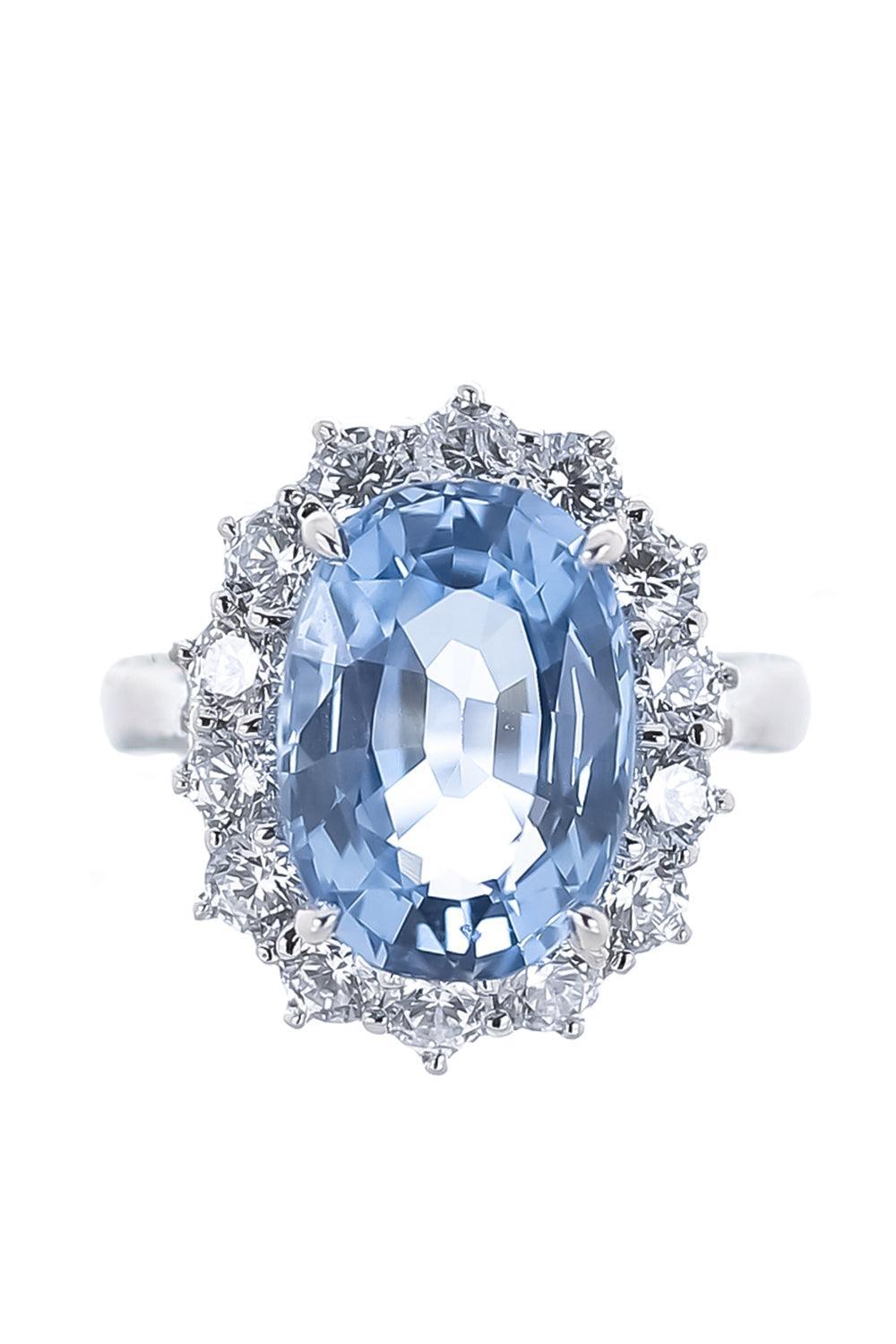 Blue Oval Princess Diana Ring-WHITE-7.75-JEWELRYBOUTIQUERING-FANTASIA by DESERIO