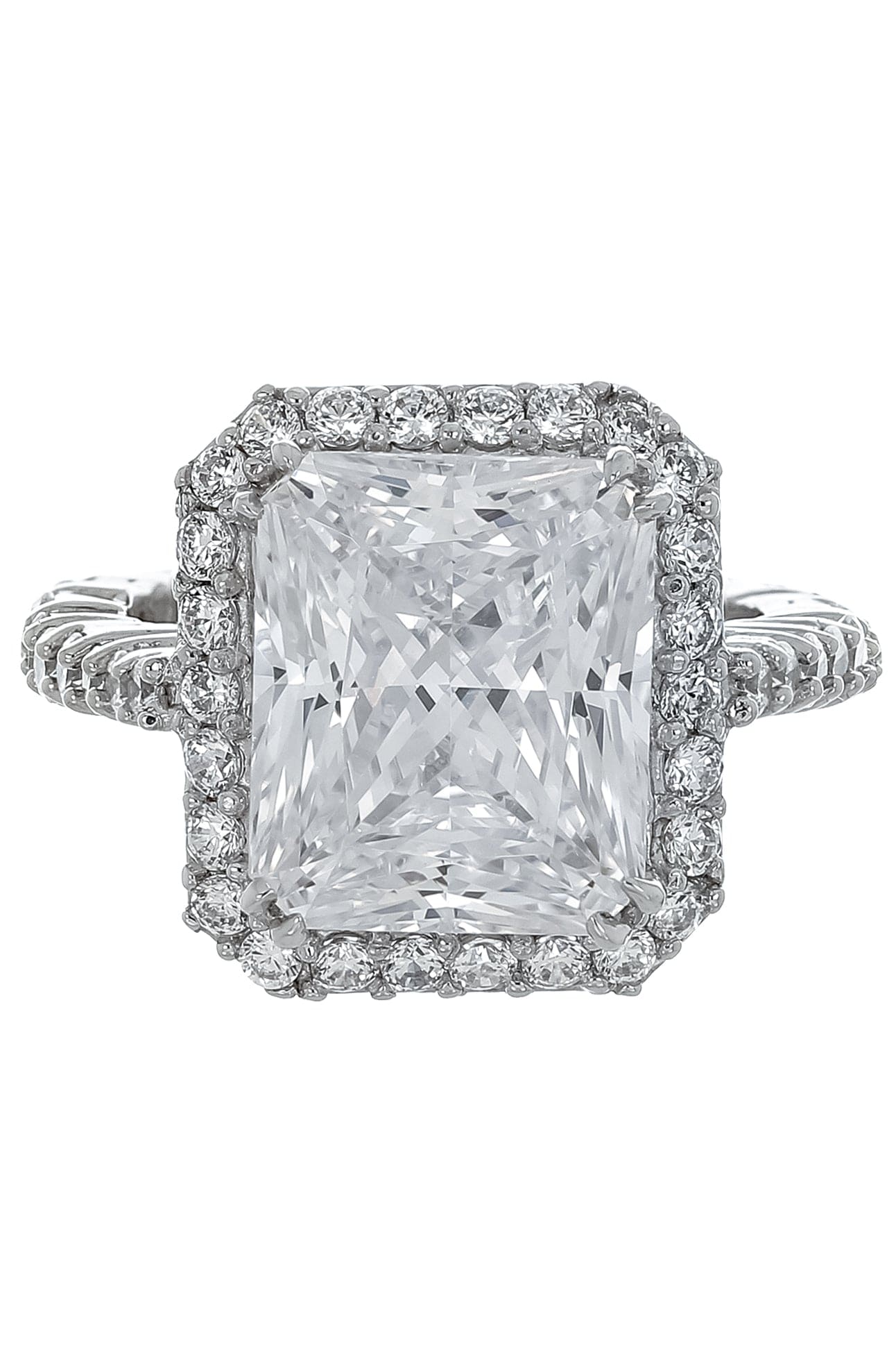 FANTASIA by DESERIO-Radiant Cut Pave Ring-