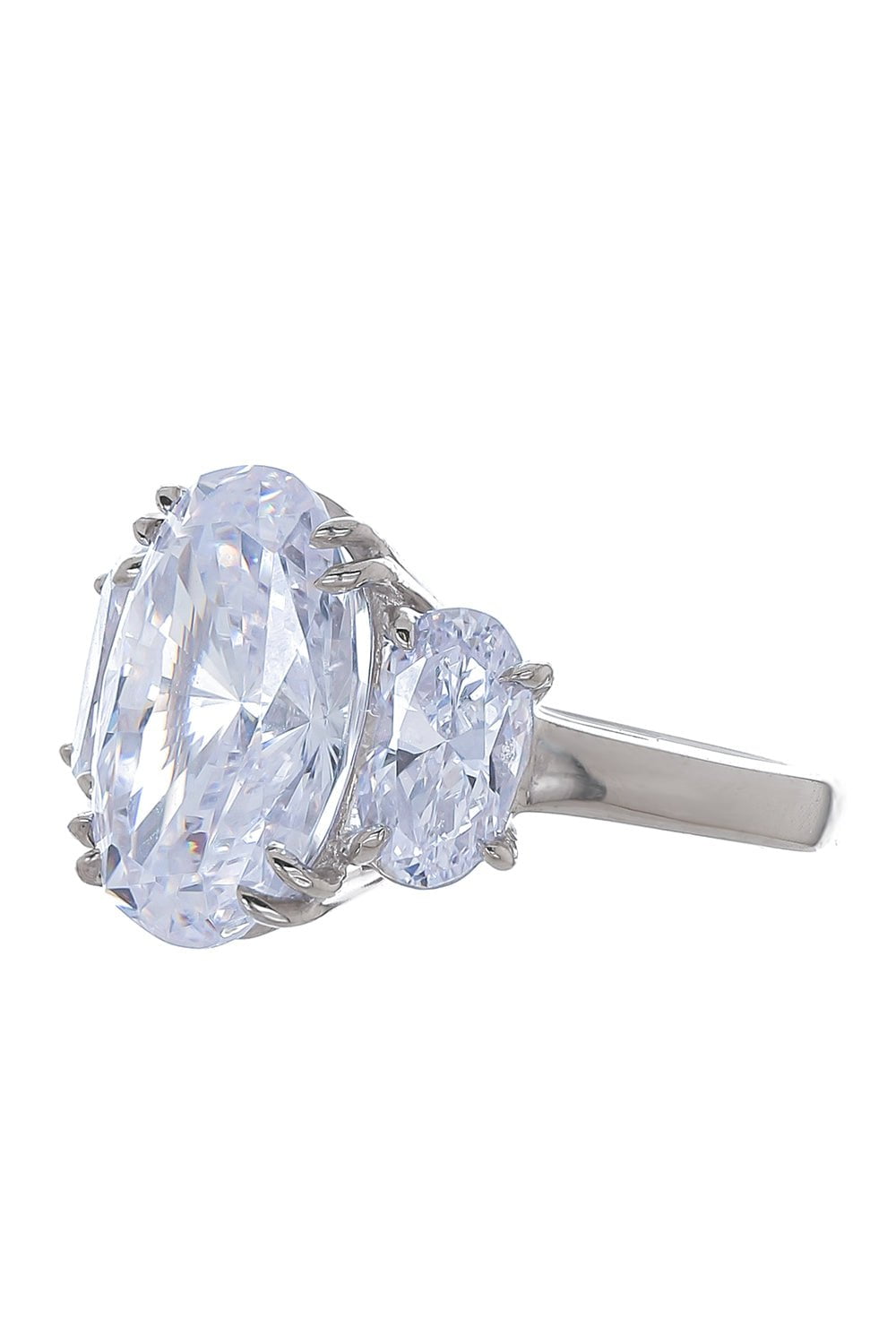 FANTASIA by DESERIO-Triple Oval Cut Ring-WHITE GOLD