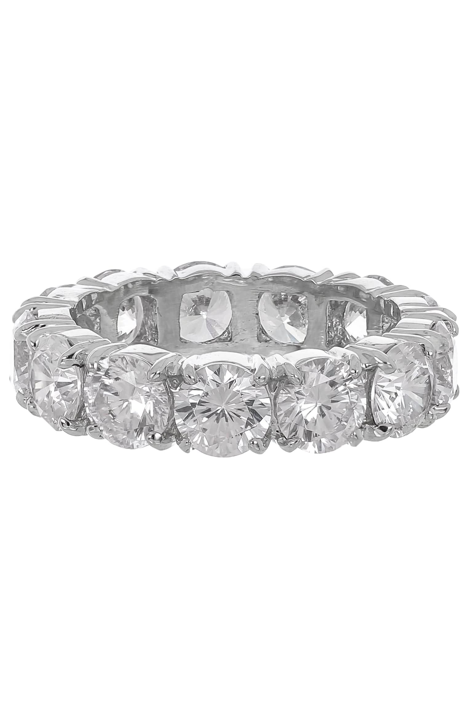 FANTASIA by DESERIO-Round Cut Eternity Band-WHITE GOLD
