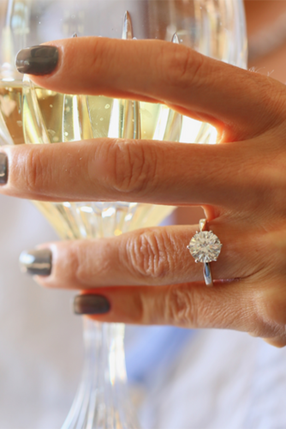 FANTASIA by DESERIO-Round Solitaire Ring-WHITE GOLD