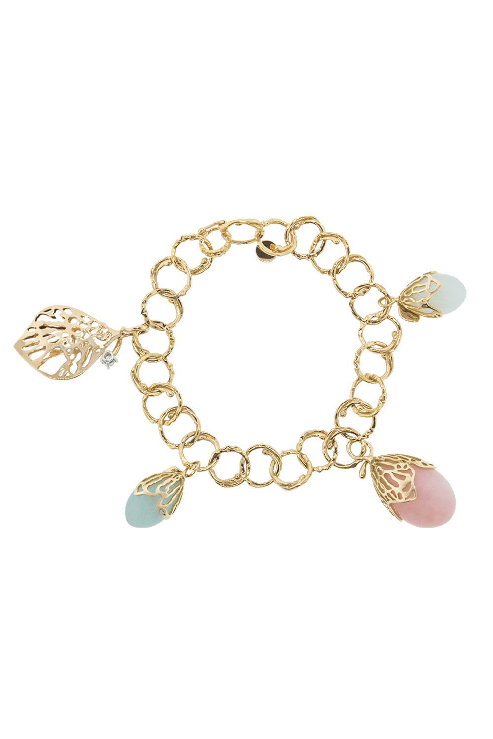 FEDERICA RETTORE-Bocciolo Charms Bracelet-ROSE GOLD