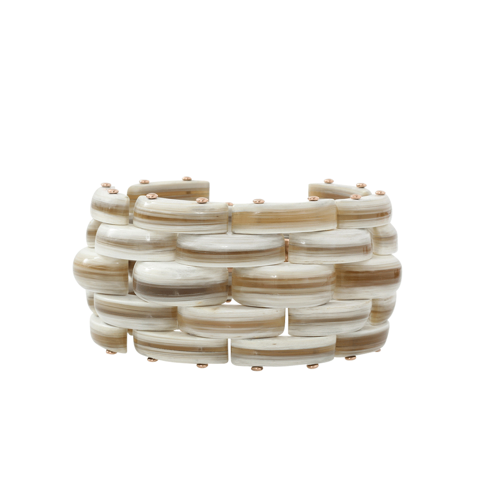 FEDERICA RETTORE-Mini Panthere Zebu Horn Bracelet-ROSE GOLD