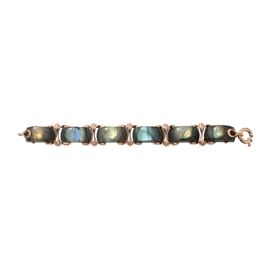 FEDERICA RETTORE-Nodo D'Amore Labradorite Bracelet-ROSE GOLD